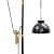 Handmade Floor Pulley Lamp - top_view