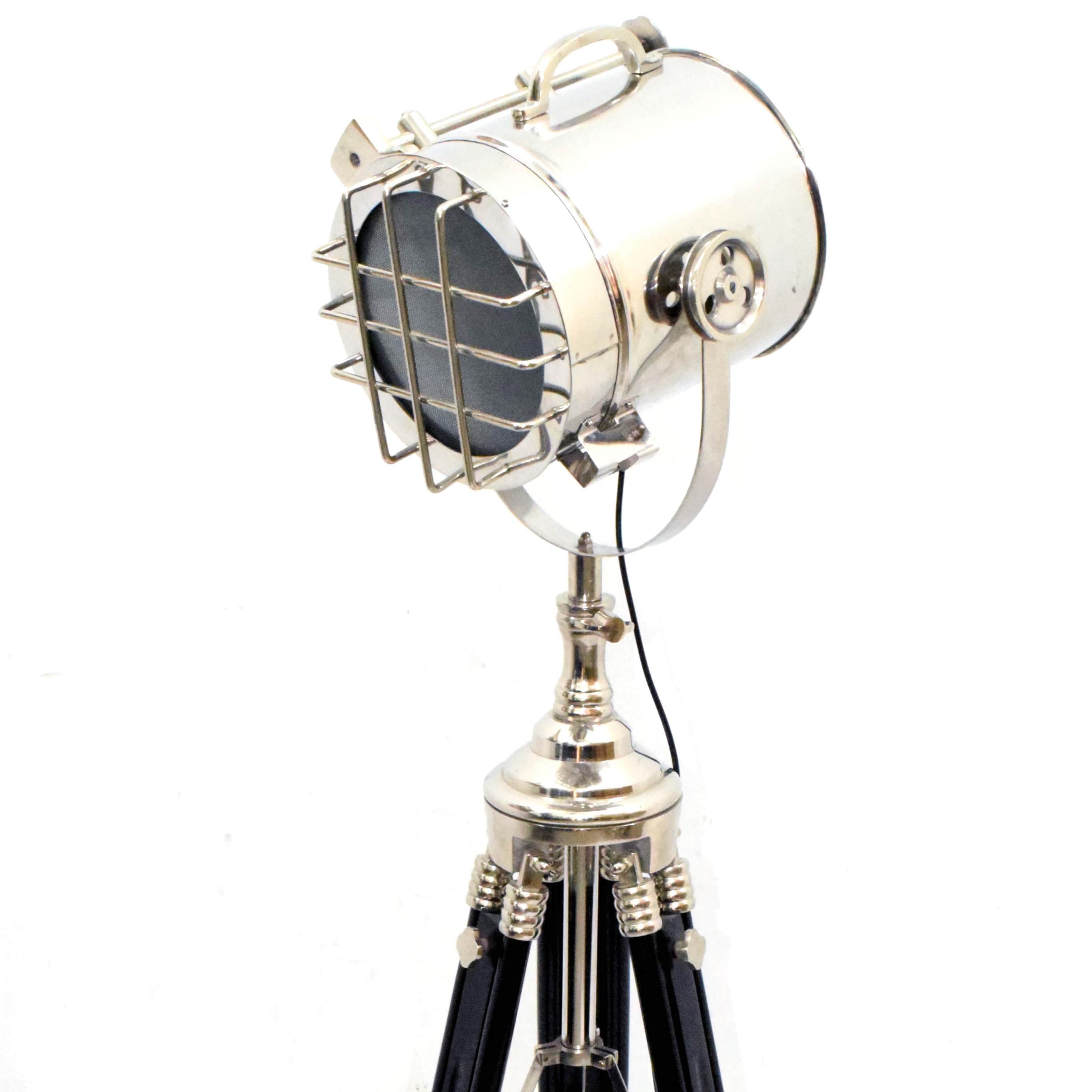 Floor Lamp Search Light Designer Tripod - front_view