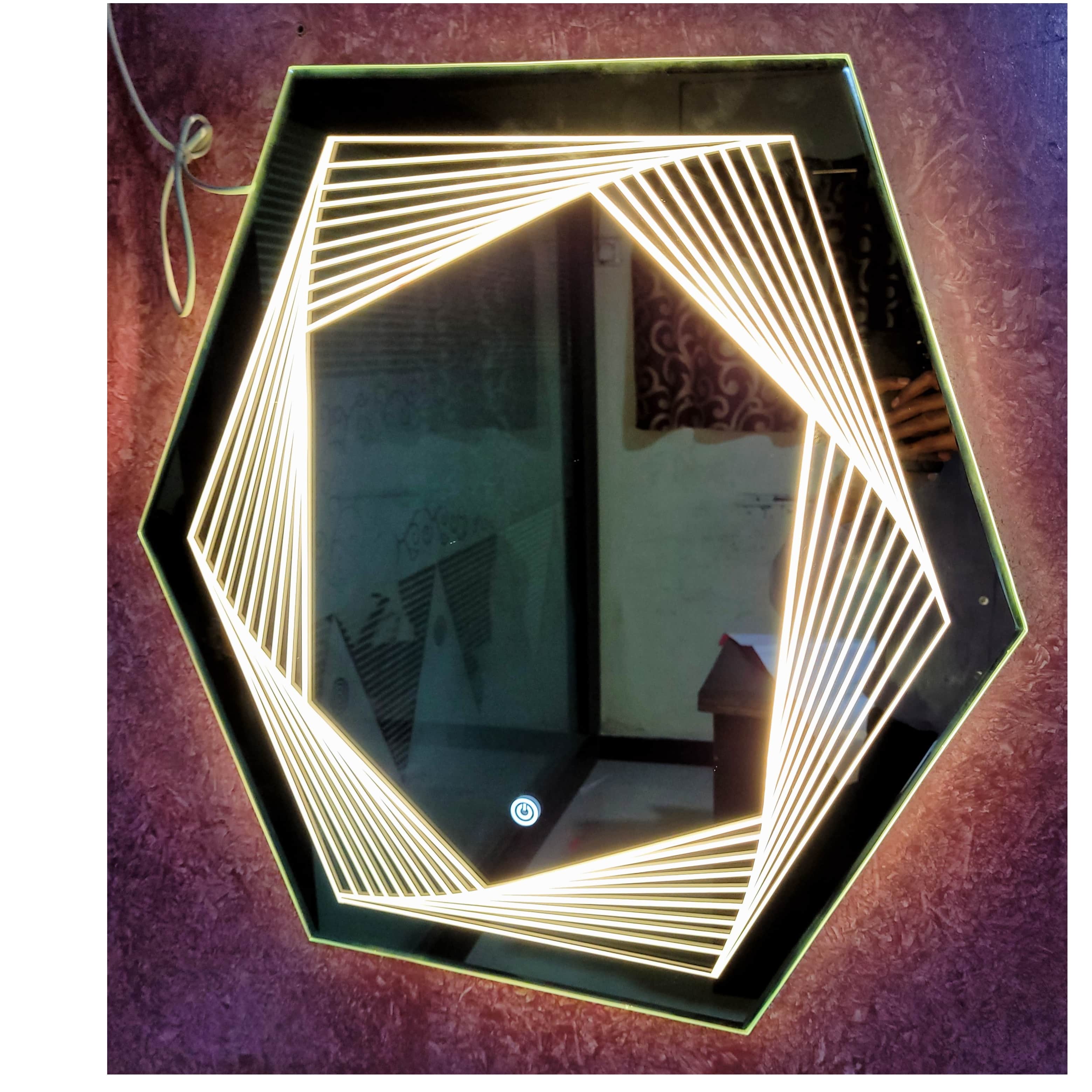 Hexa Led Mirror - top_view