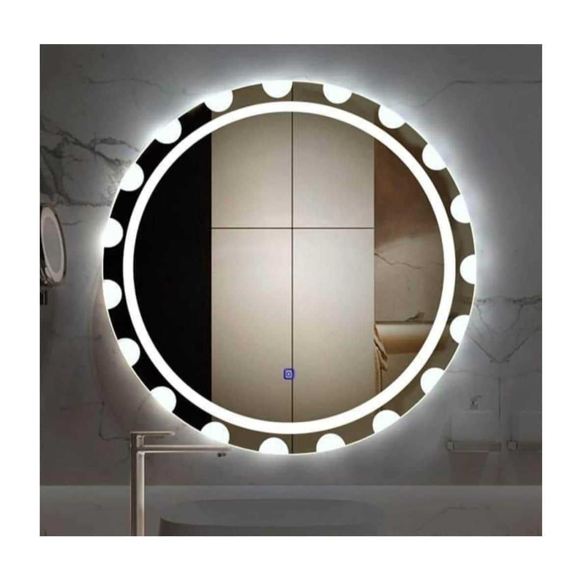 Round Led Mirror - front_view