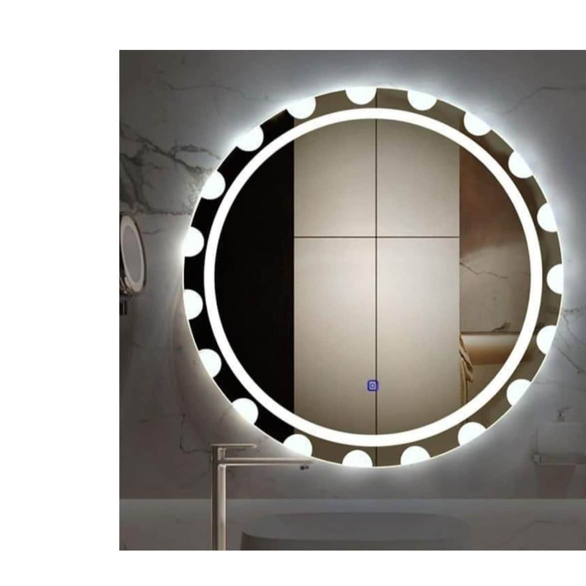Round Led Mirror - left_view