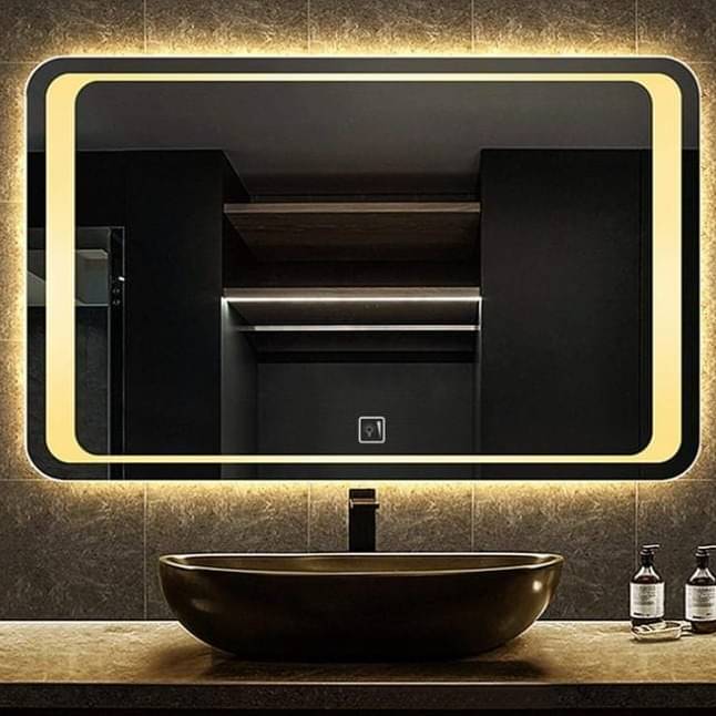 Led Mirror with Sensor in Rectangular Shape