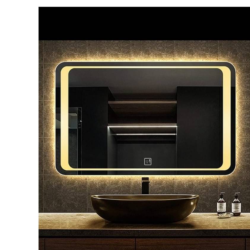 Led Mirror with Sensor in Rectangular Shape