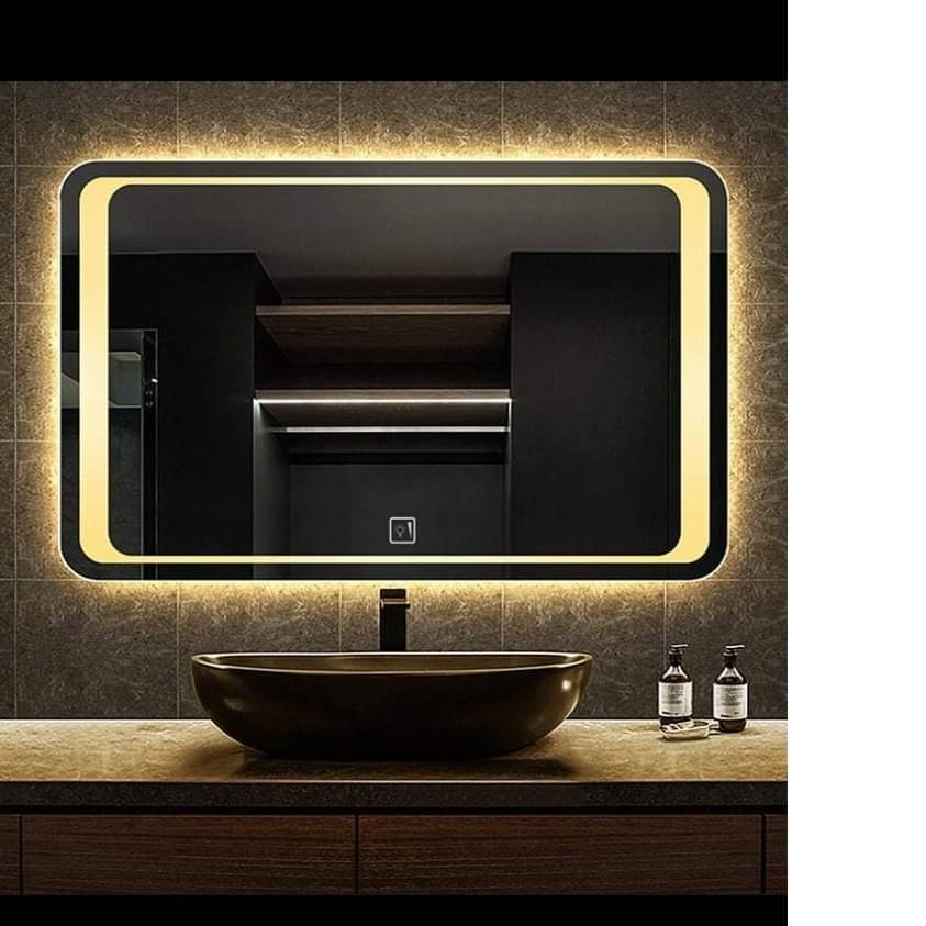 Led Mirror with Sensor in Rectangular Shape