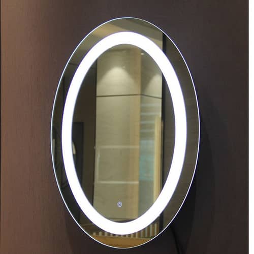 Led Mirror with Sensor in Oval Shape