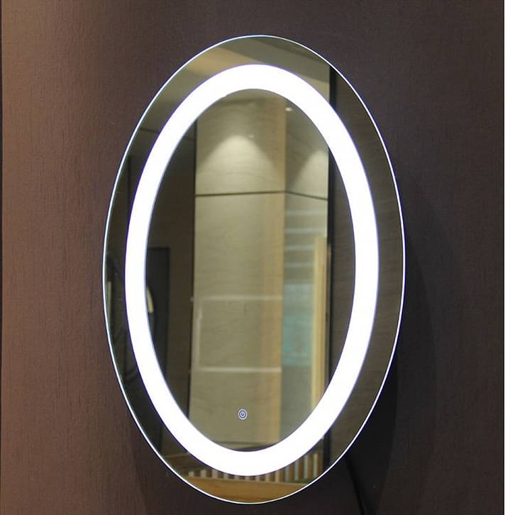 Led Mirror with Sensor in Oval Shape