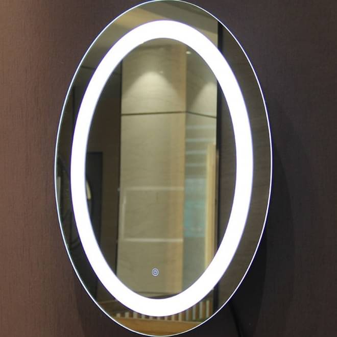 Led Mirror with Sensor in Oval Shape