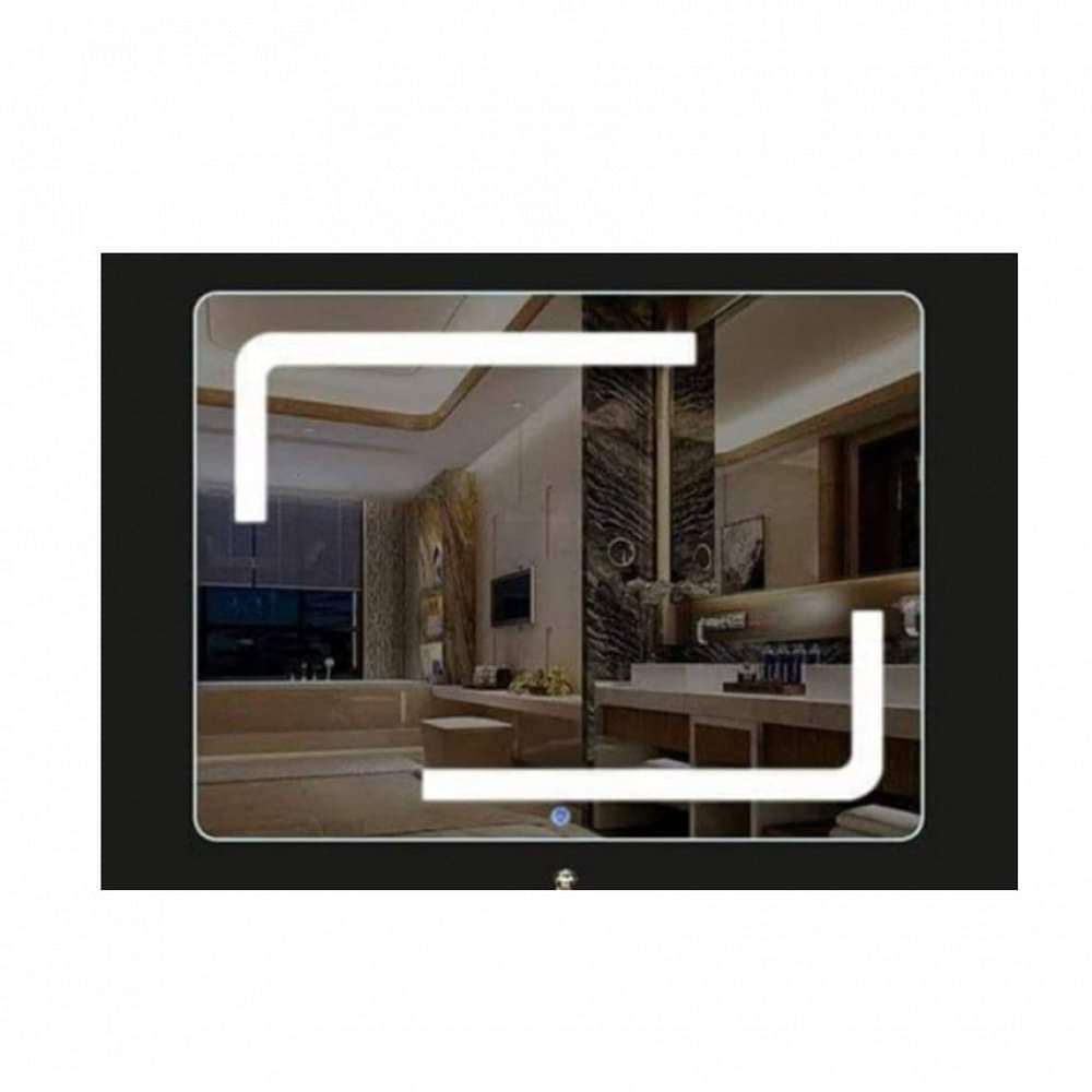 Corner Design Led Mirror with Touch Sensor - photo