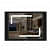 Corner Design Led Mirror with Touch Sensor - photo