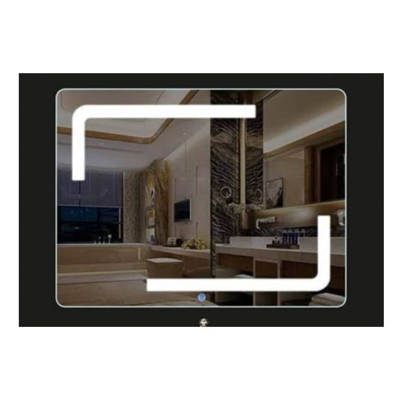 Corner Design Led Mirror with Touch Sensor