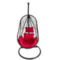 Single Seater Swing With Red Cushions - photo