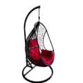 Single Seater Swing With Red Cushions - front_view