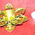 Golden Lotus Design  Votive Candle Holder - rear_view