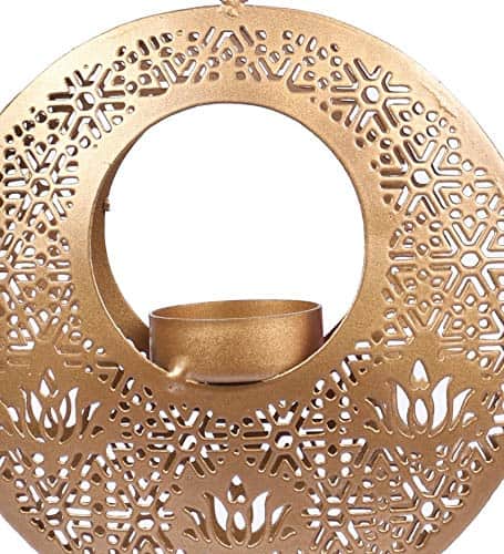 Fancy Hanging Tea Light Holder - front_view