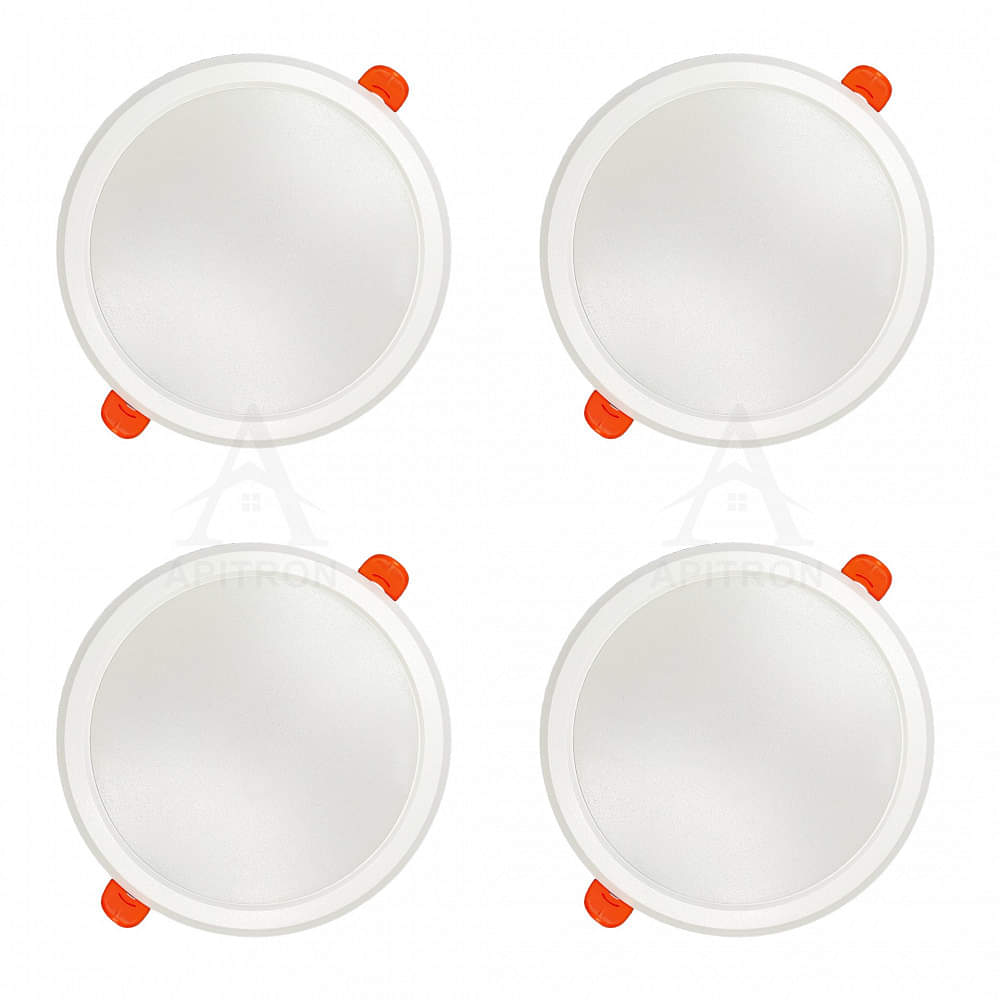 15W LED Slim Panel Light Round (Pack of 4) - photo