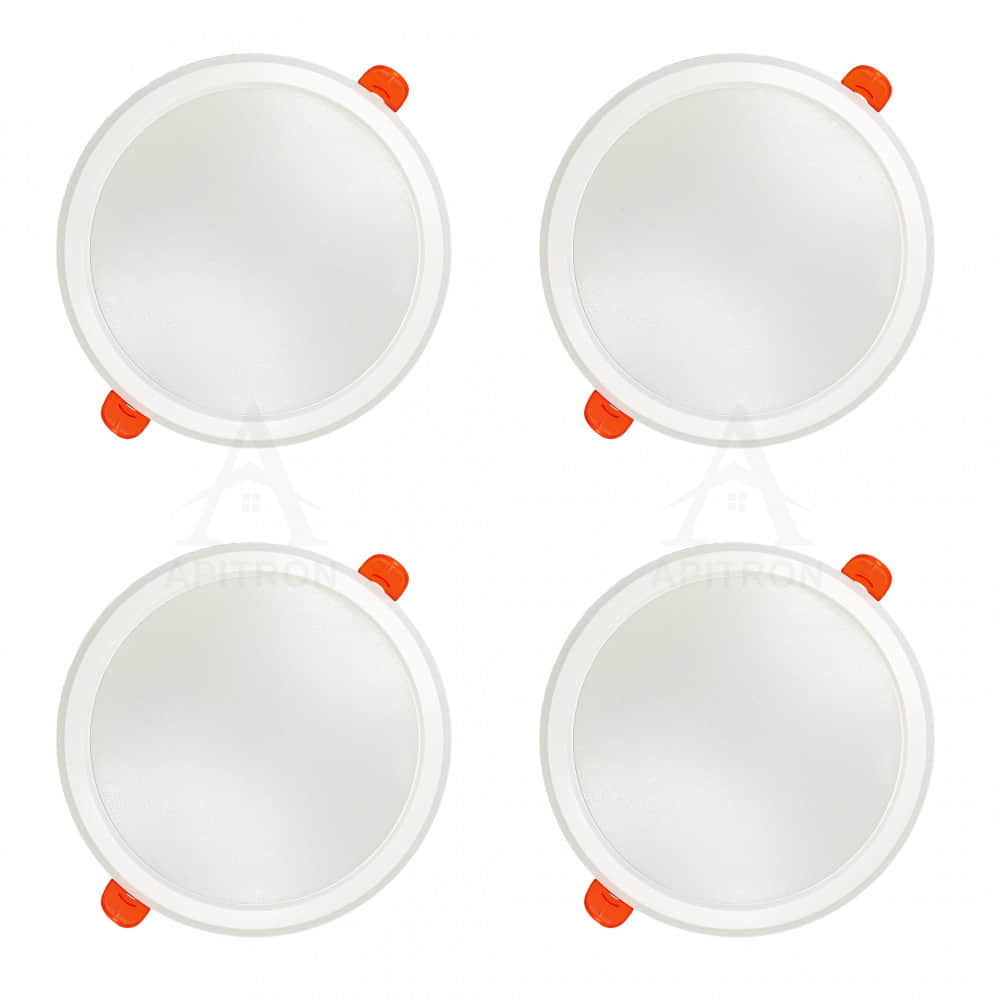 15W LED Slim Panel Light Round (Pack of 4) - photo