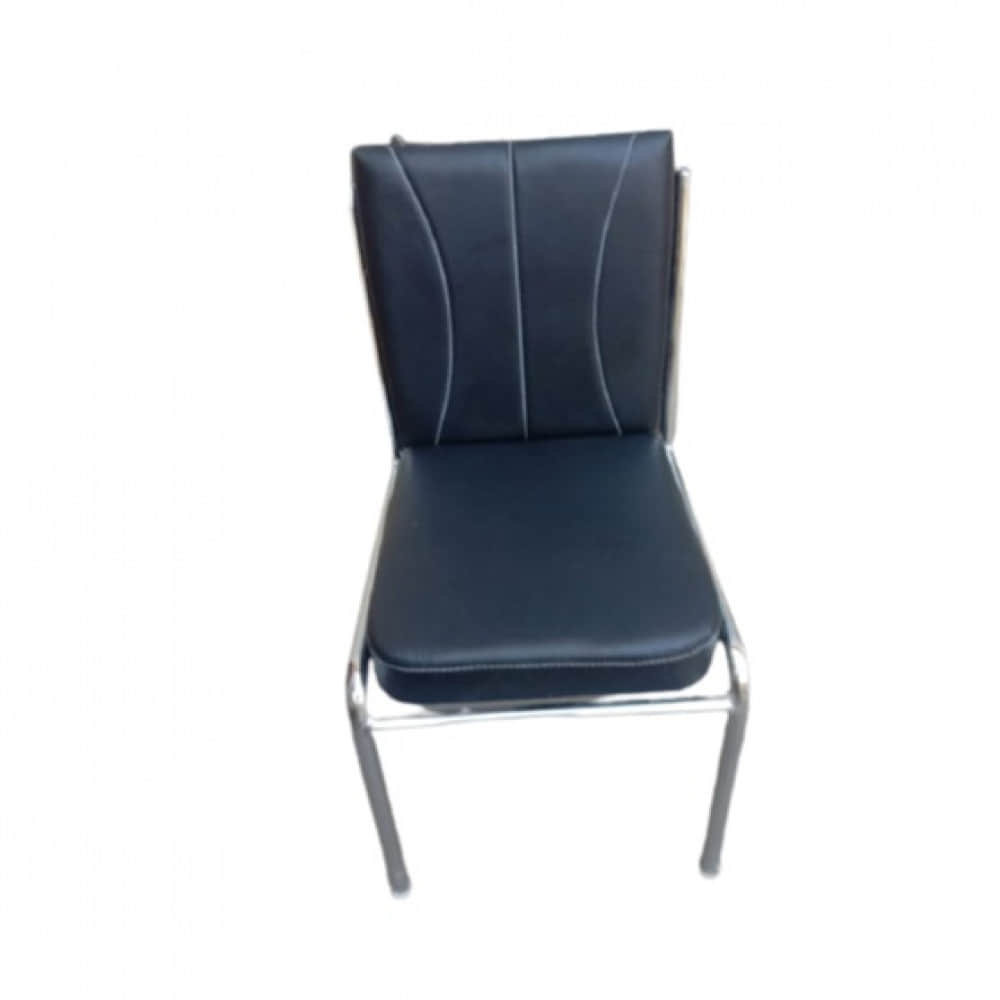 Armless Heavy Duty Office Chair (Black) - photo