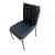 Armless Heavy Duty Office Chair (Black) - top_view