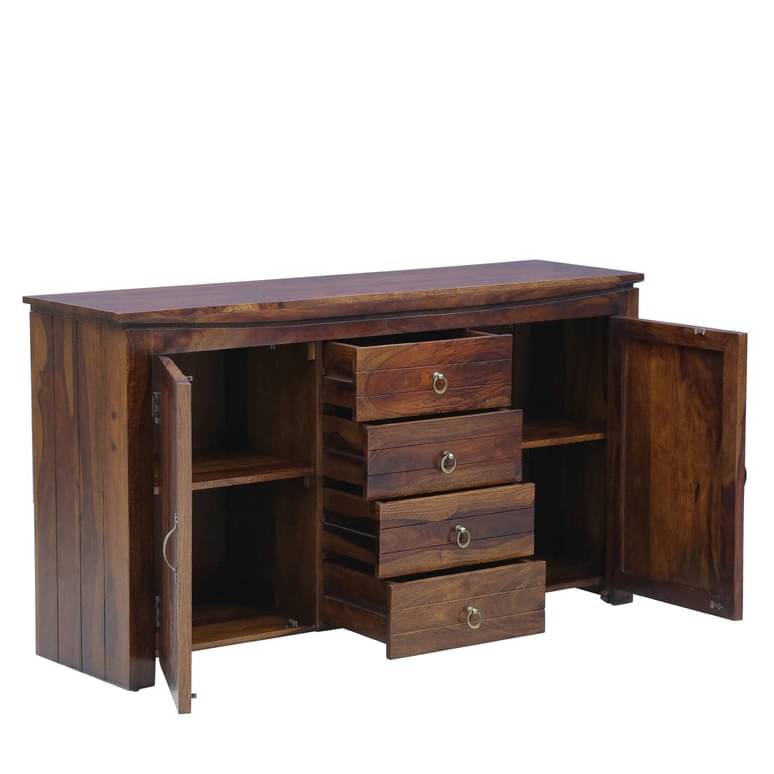 Teak Finish Wooden Sideboard