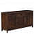 Dark Teak Finish Wooden Sideboard - top_view
