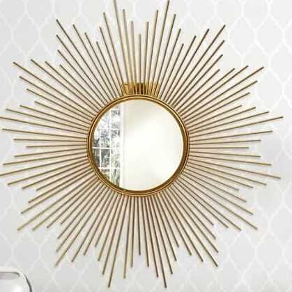 Decorative Flower Wall Mirror - photo