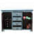 Blue Distress Finish Wooden Sideboard - top_view