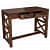 Teak Finish Writing Table - rear_view