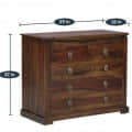 Solid Wood Chest Of Drawers - top_view