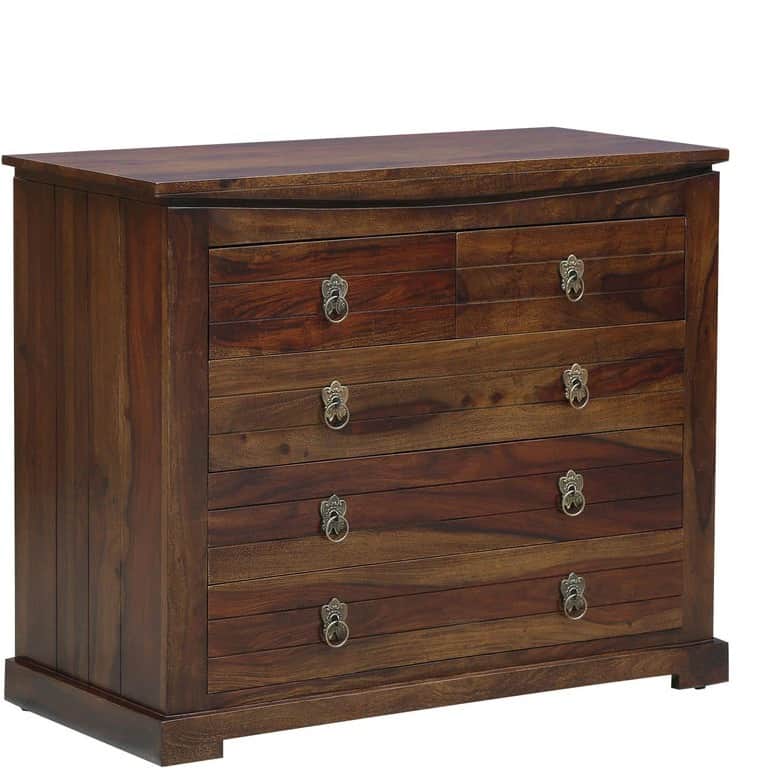 Solid Wood Chest Of Drawers - left_view
