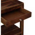 Console Table In Rustic Teak Finish - left_view