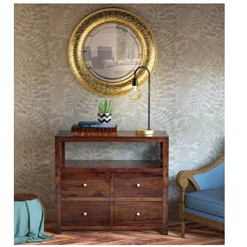Solid Wood Chest Of Four Drawers