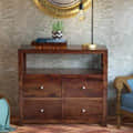 Solid Wood Chest Of Four Drawers - front_view