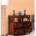 Solid Wood Chest Of Four Drawers - top_view