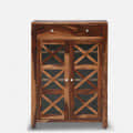 Aral Solid Wood Shoe Cabinet - front_view