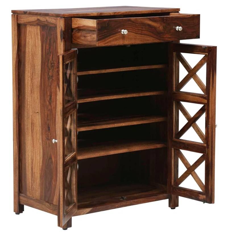 Aral Solid Wood Shoe Cabinet