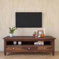 Solid Wood TV Console Table - photo