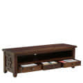 Solid Wood TV Console Table - rear_view