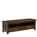Solid Wood TV Console Table - left_view