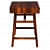 Memphis Solid Wood Study Table - rear_view