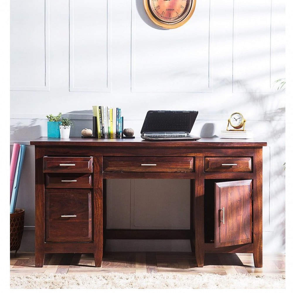 Solid Wood Study & Laptop Table - photo