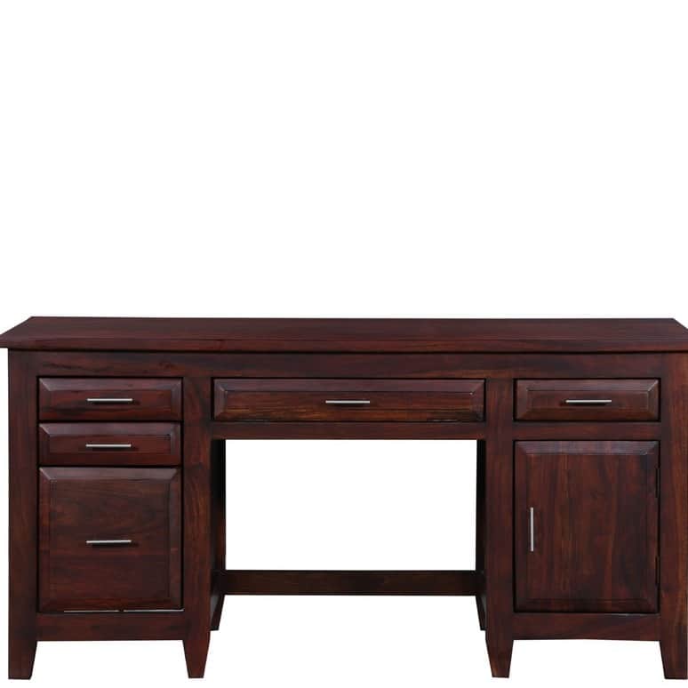 Solid Wood Study & Laptop Table - front_view