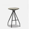 Monet Pollock Café Metal Bar Stool - front_view
