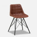 Iconic Cafe  Chair In Black Finish - front_view