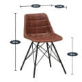 Iconic Cafe  Chair In Black Finish - top_view