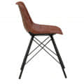 Iconic Cafe  Chair In Black Finish - rear_view