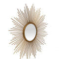 Decorative Flower Wall Mirror - front_view
