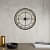 Black & Gold Designer Wall Clock - front_view