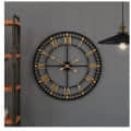 Black & Gold Designer Wall Clock - top_view