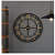 Black & Gold Designer Wall Clock - top_view