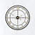 Black & Gold Designer Wall Clock - rear_view